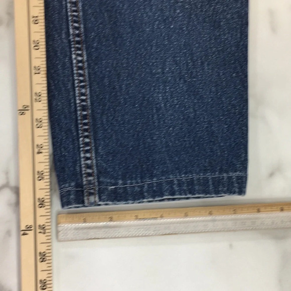 Lands End Mom Jeans Womens 10 Tapered Leg Medium Wash Cotton Denim - Picture 13 of 13